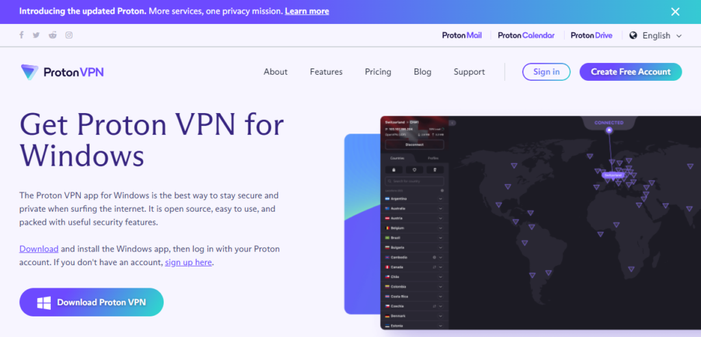 Proton VPN Get Proton VPN for Windows