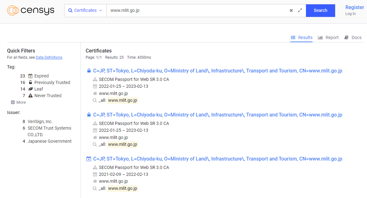 Censys Search の使い方【IPアドレス、サーバー証明書検索】 | Japanese PKI Blog